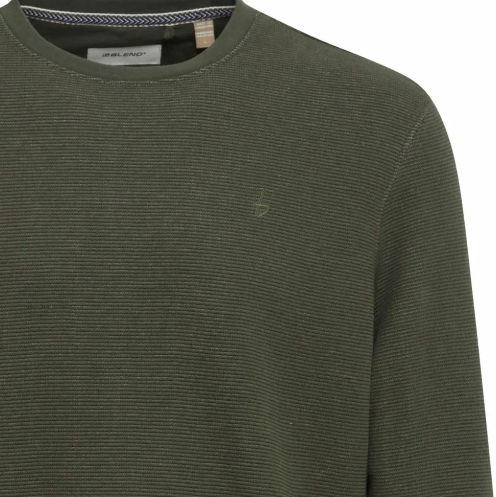 Blend Herre Striktrøje Plus Size - Forest Night