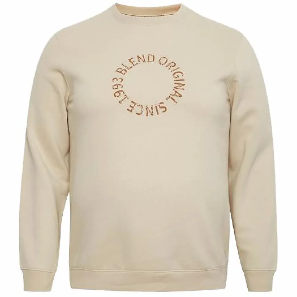 Blend Herre Sweatshirt Plus Size - Oyster Grey