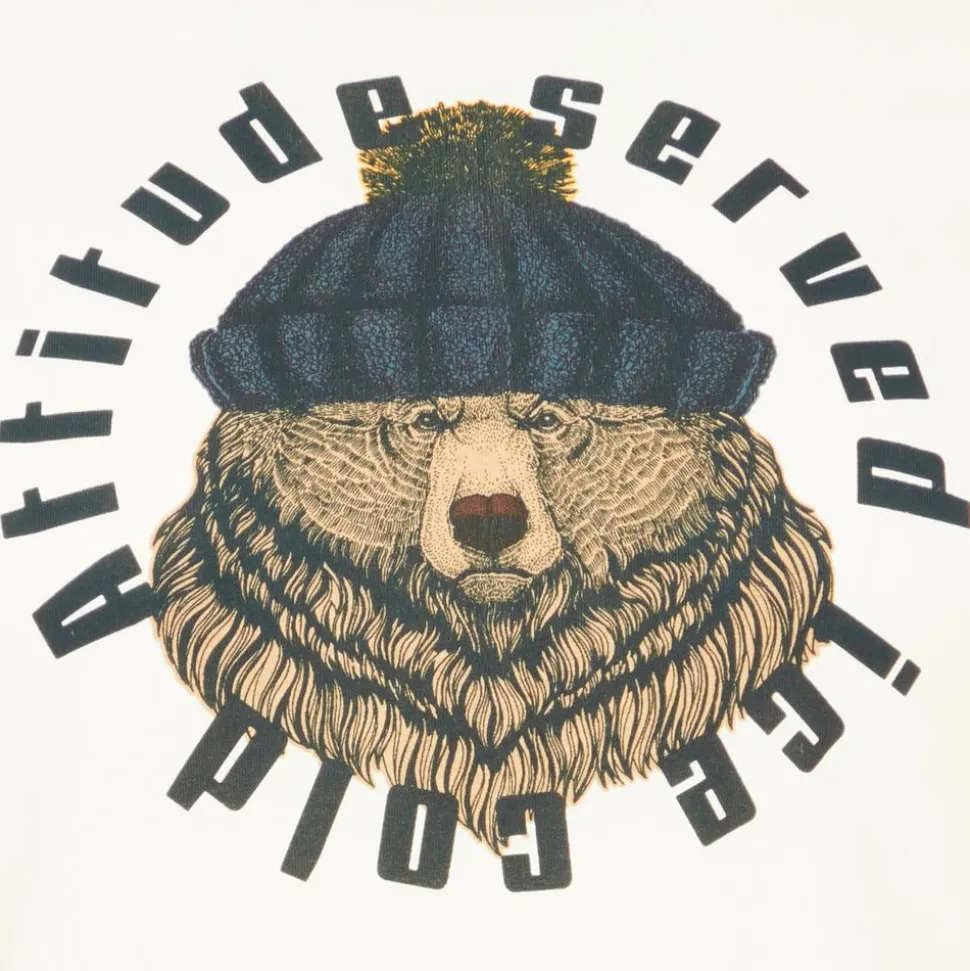 Blend Herre T-shirt Plus Size - White bear