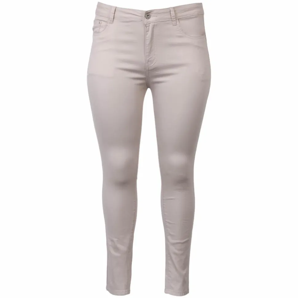 BS Jeans Dame Jeans Plus Size - Beige