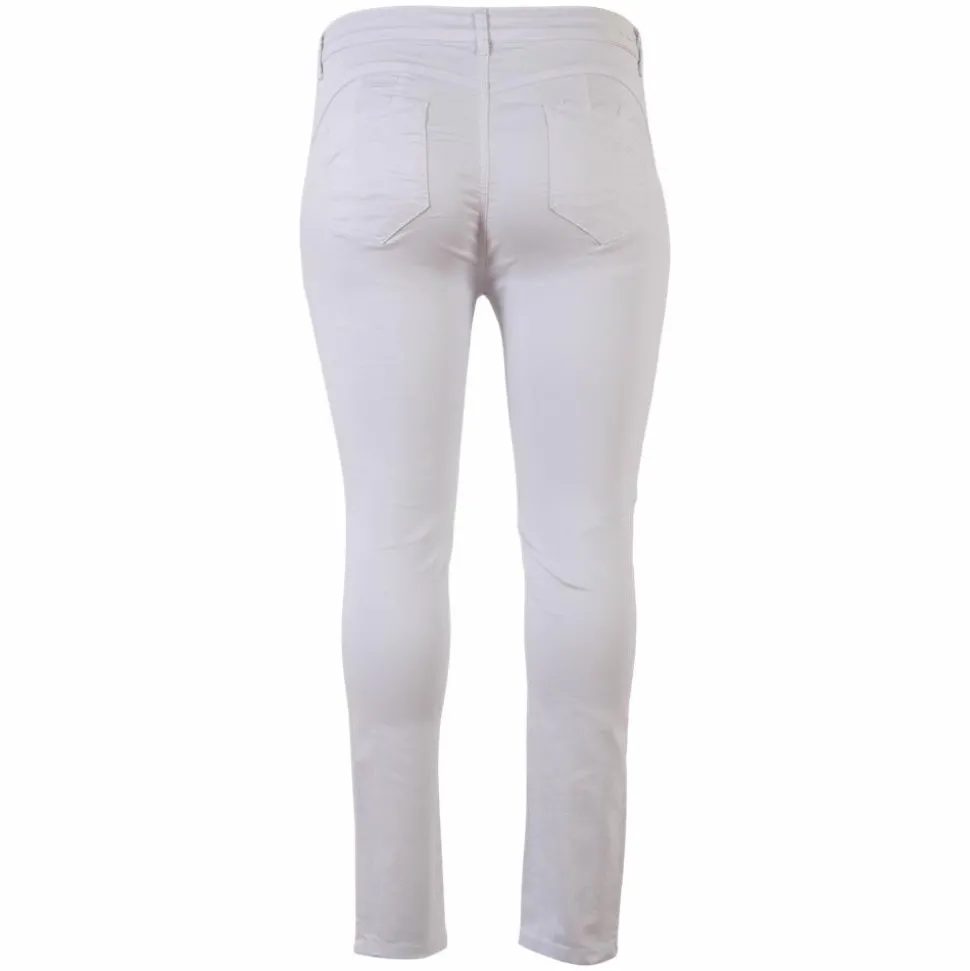 BS Jeans Dame Jeans Plus Size - Hvid
