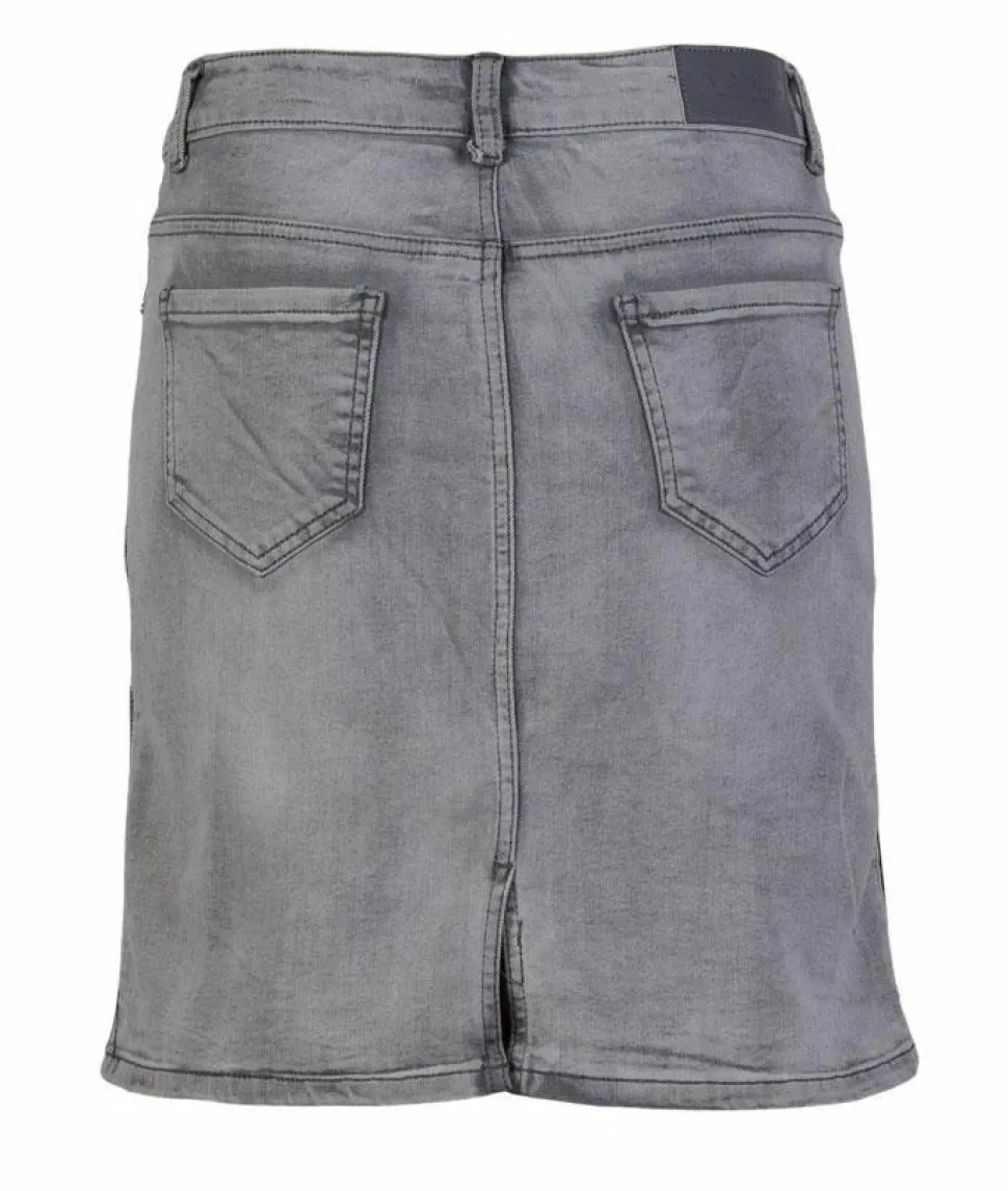 BS Jeans Dame Nederdel - Grå