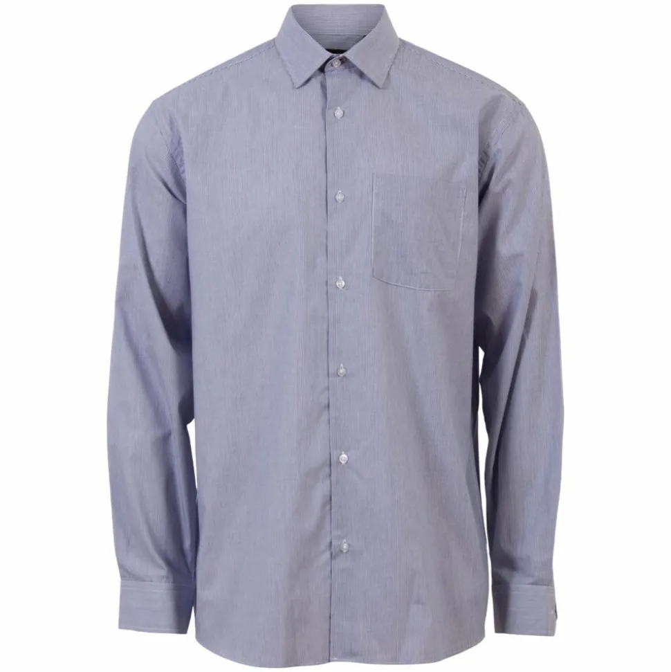 Carnét Oak Herre Skjorte - Navy Stripe