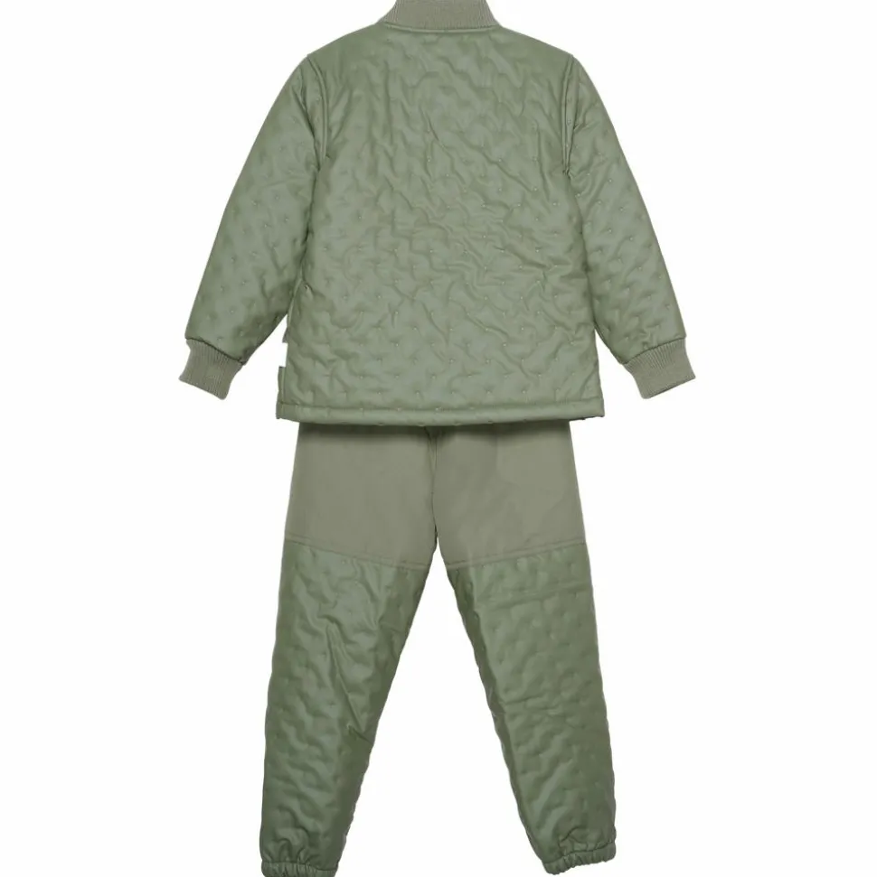 CeLaVi Børne Termosæt m. fleece - Army
