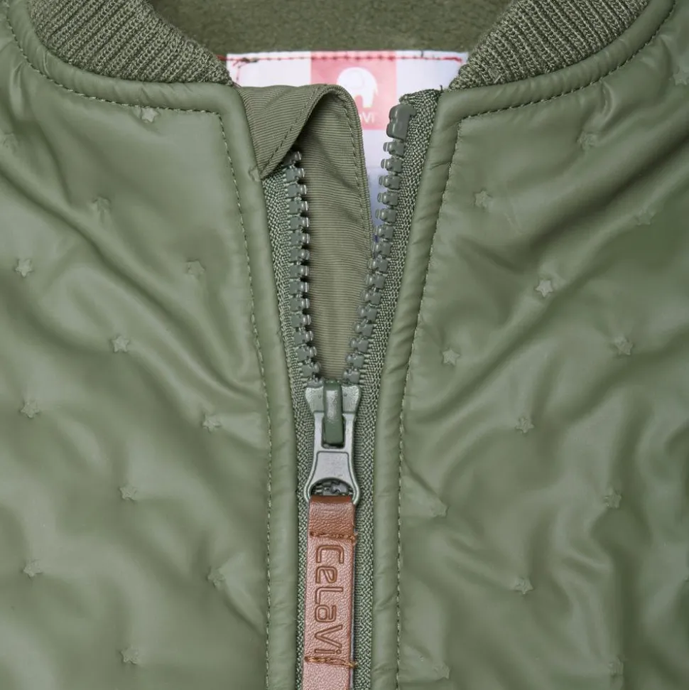 CeLaVi Børne Termosæt m. fleece - Army