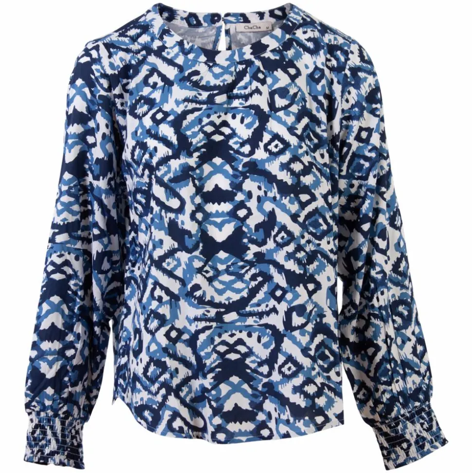 ChaCha Dame Bluse - Blue