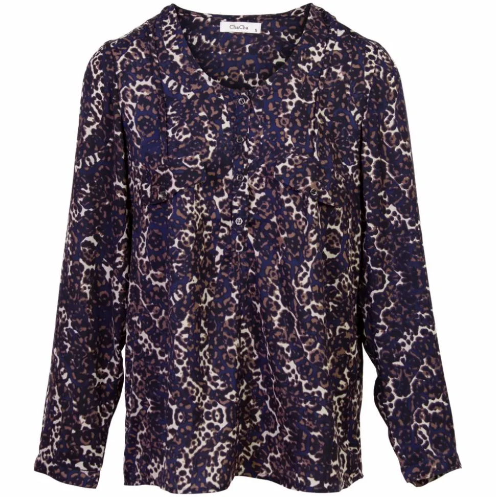ChaCha Dame Bluse - Leopard