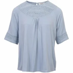 ChaCha Dame Kortærmet bluse - Light blue