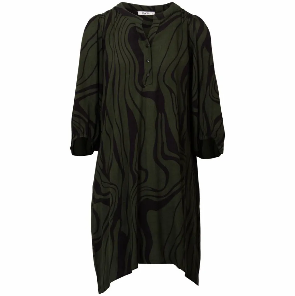 ChaCha Dame Tunika - Khaki/Black