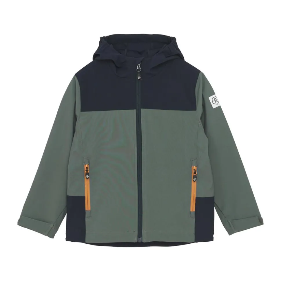 Color Kids Børne Softshell m. BIONIC-FINISH® ECO coating - Balsam Green