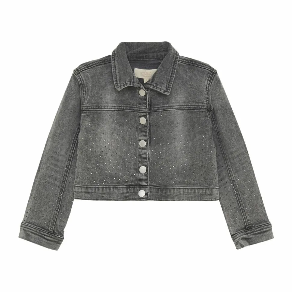 Creamie Pige Denimjakke - Light Grey Denim