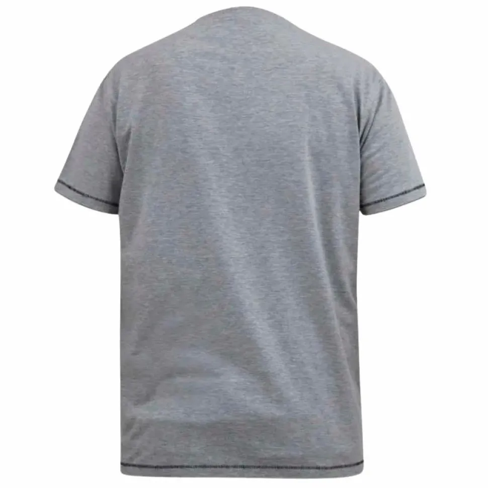 D555 Comic Marvel Herre T-shirt Plus Size - Grey Marl