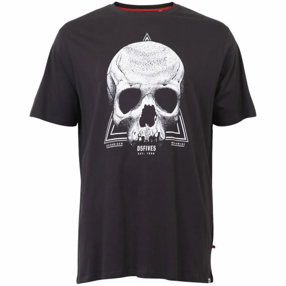 D555 Hucknall Herre T-shirt - Washed Black