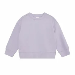 En Fant Pige Sweatshirt i økologisk bomuld - Purple Heather