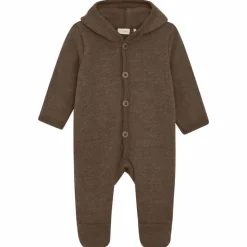 Fixoni Baby Heldragt i merinould - Rain Drum Melange