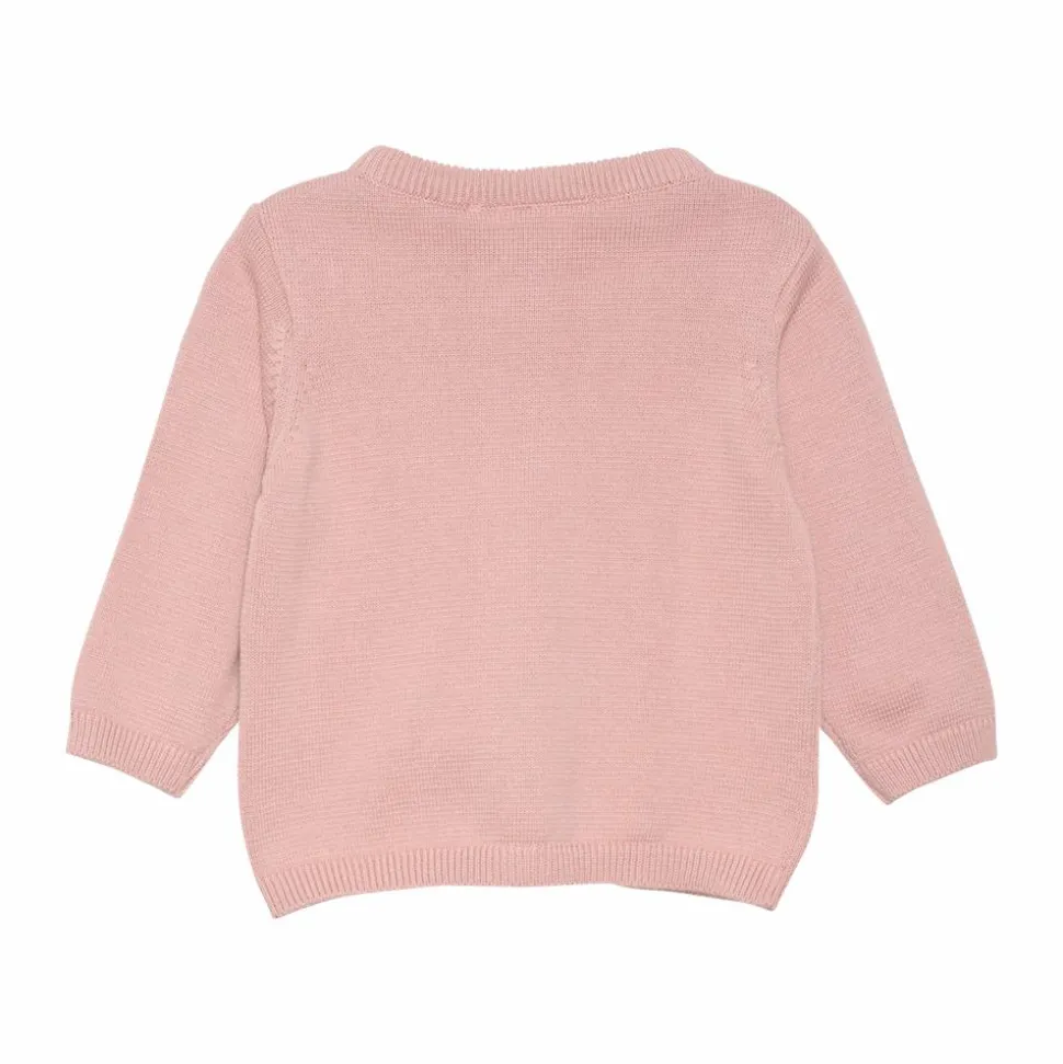 Fixoni Børne Cardigan i økologisk bomuld - Misty Rose