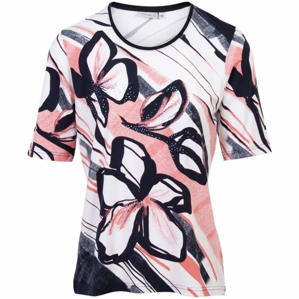 Gabriella K. Dame T-shirt Plus Size - Rot