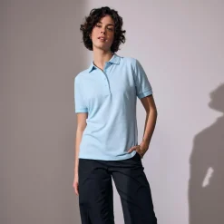 ID Dame Polo - Lys Blå