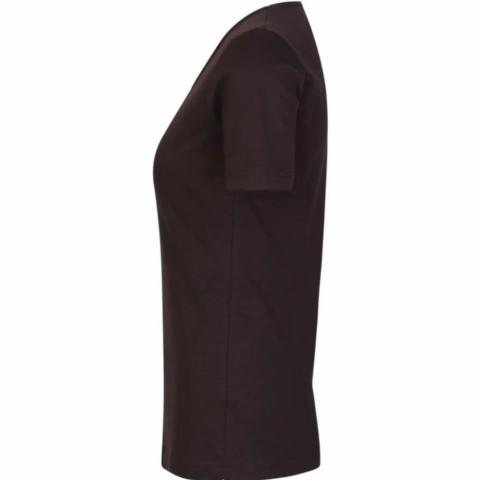 ID Interlock Dame T-shirt - Mørk Bordeaux
