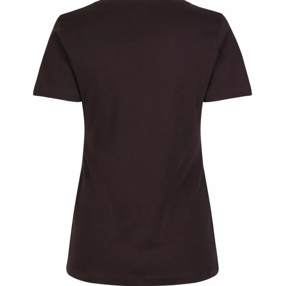ID Interlock Dame T-shirt - Mørk Bordeaux