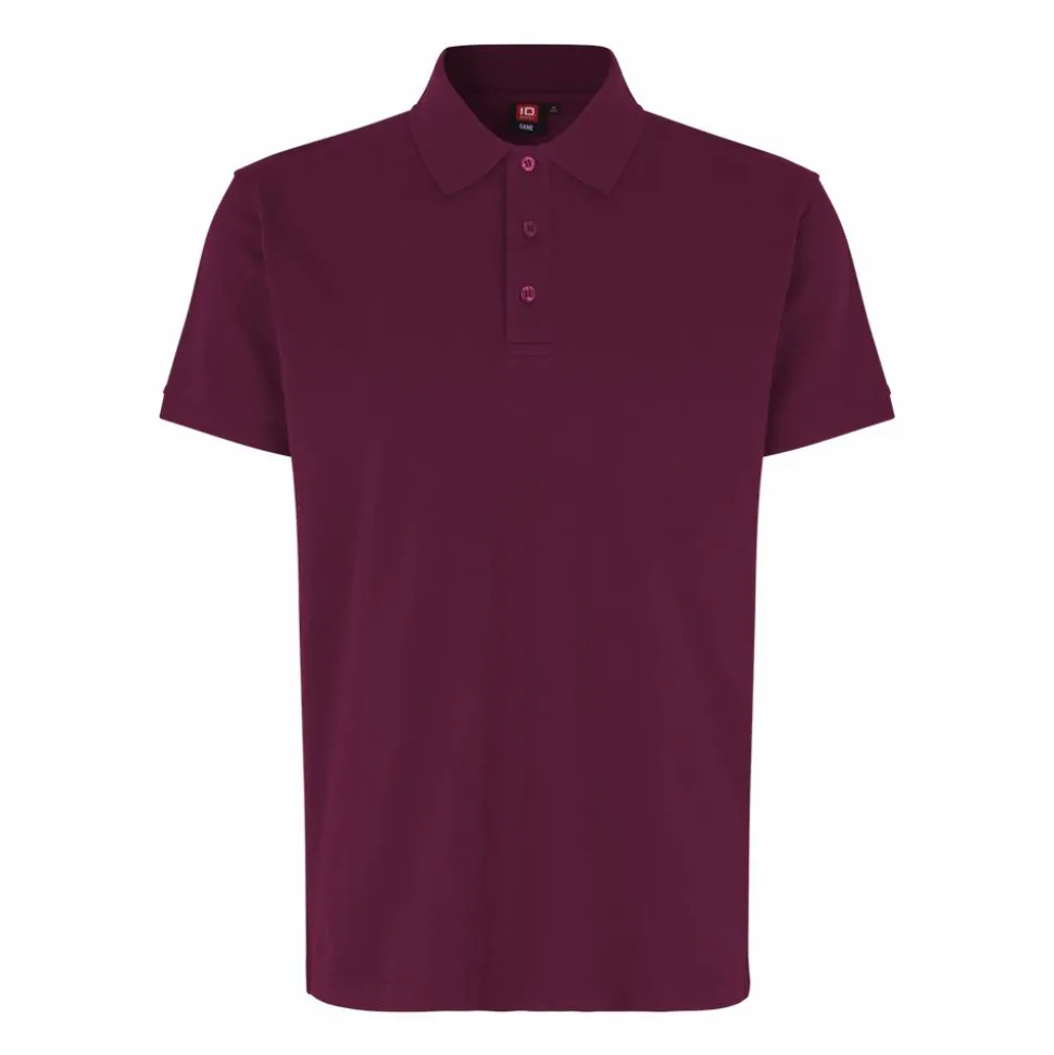 ID Stretch Herre Polo - Bordeaux