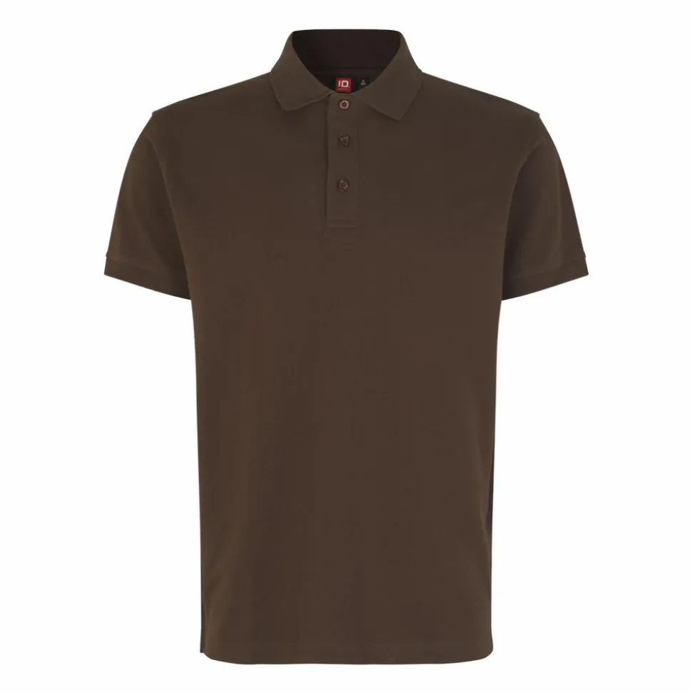 ID Stretch Herre Polo - Mocca
