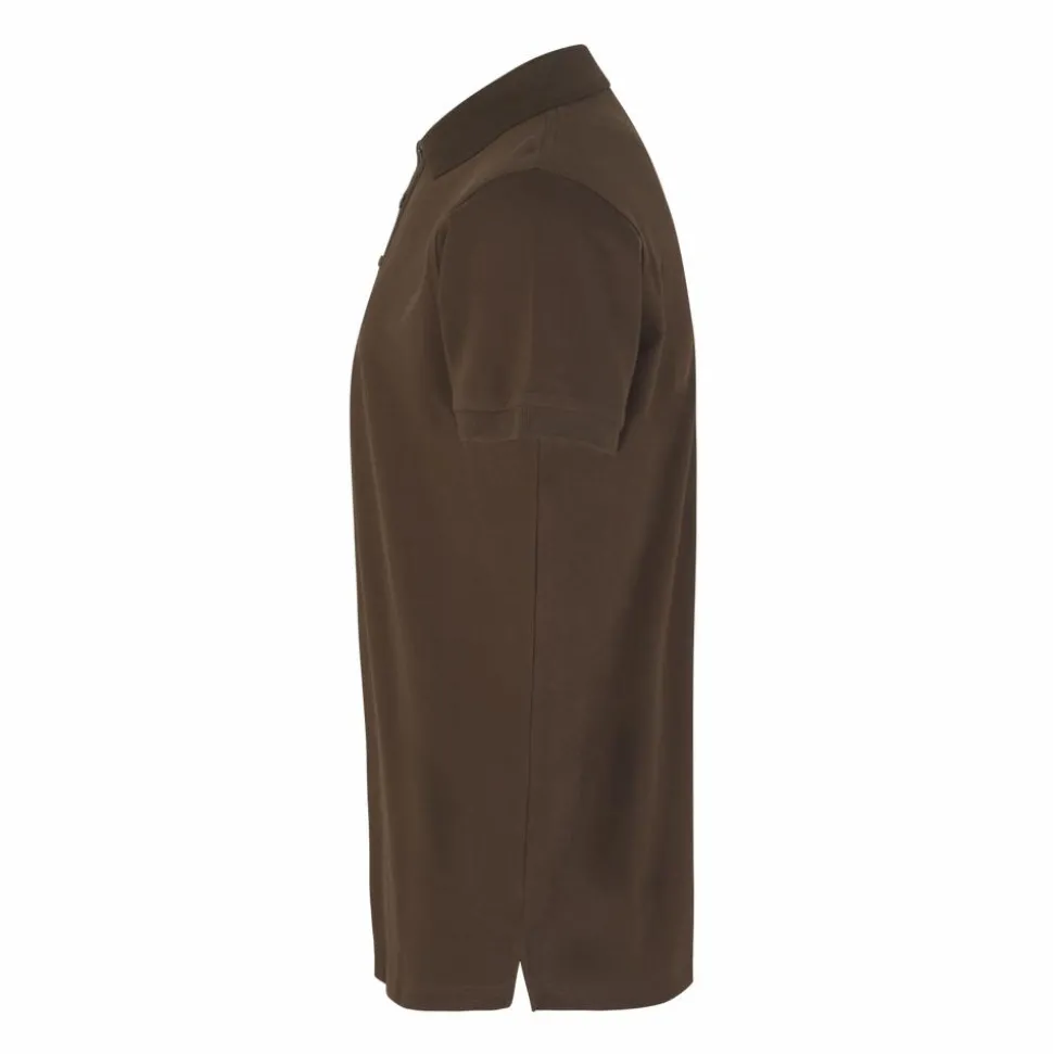 ID Stretch Herre Polo - Mocca
