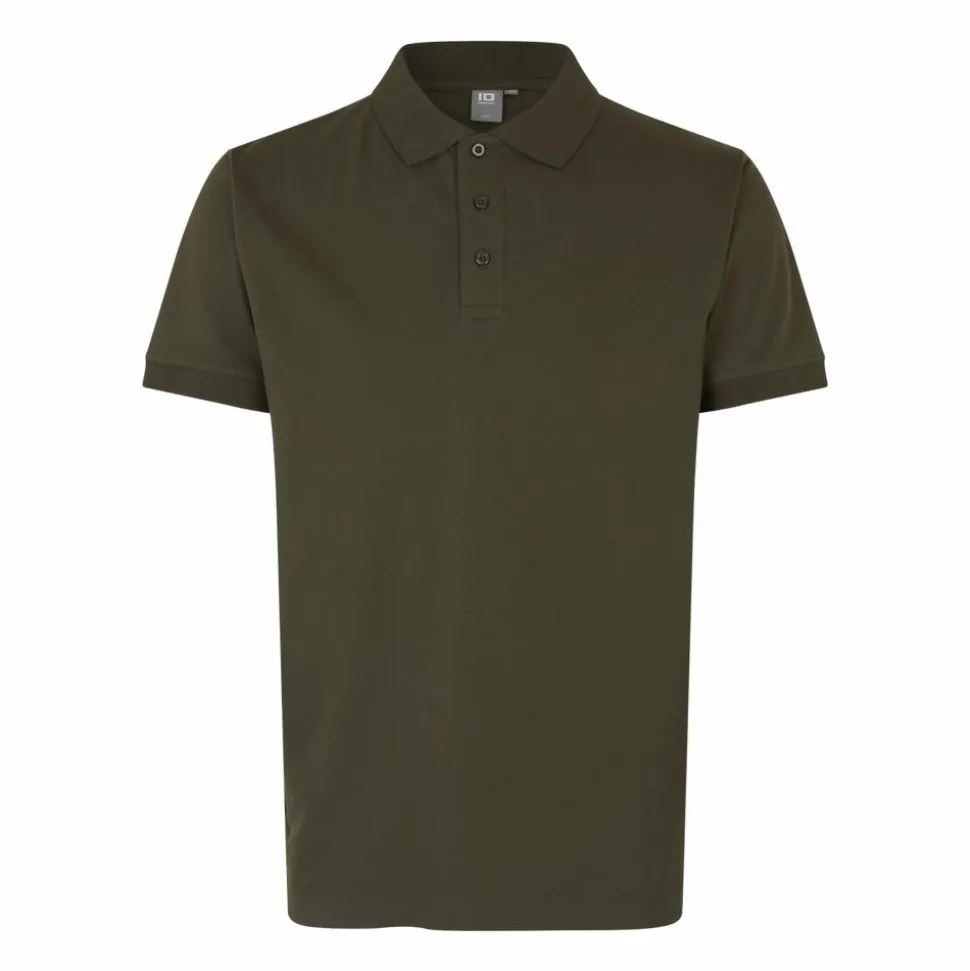 ID Stretch Herre Polo - Oliven