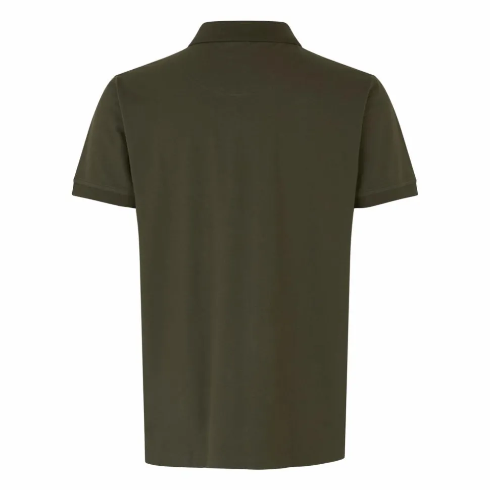 ID Stretch Herre Polo - Oliven