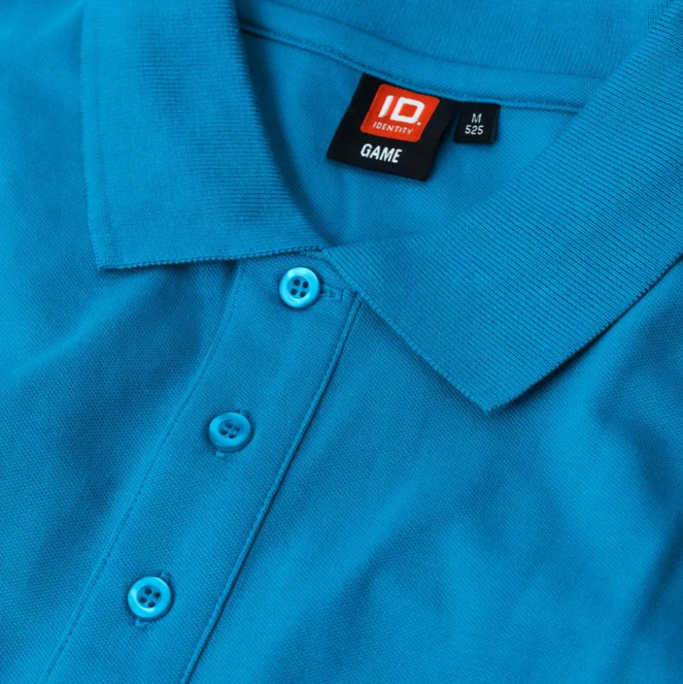 ID Stretch Herre Polo - Turquoise