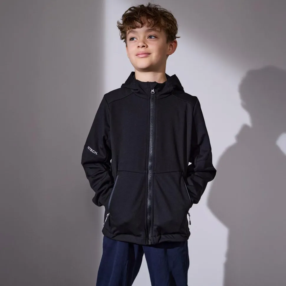 ID Tech Børne Softshell Jakke - Sort