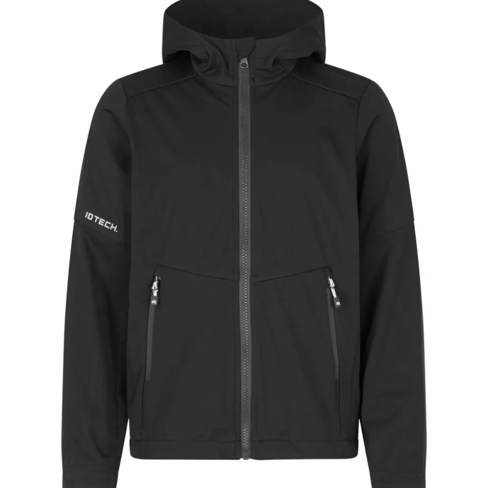 ID Tech Børne Softshell Jakke - Sort