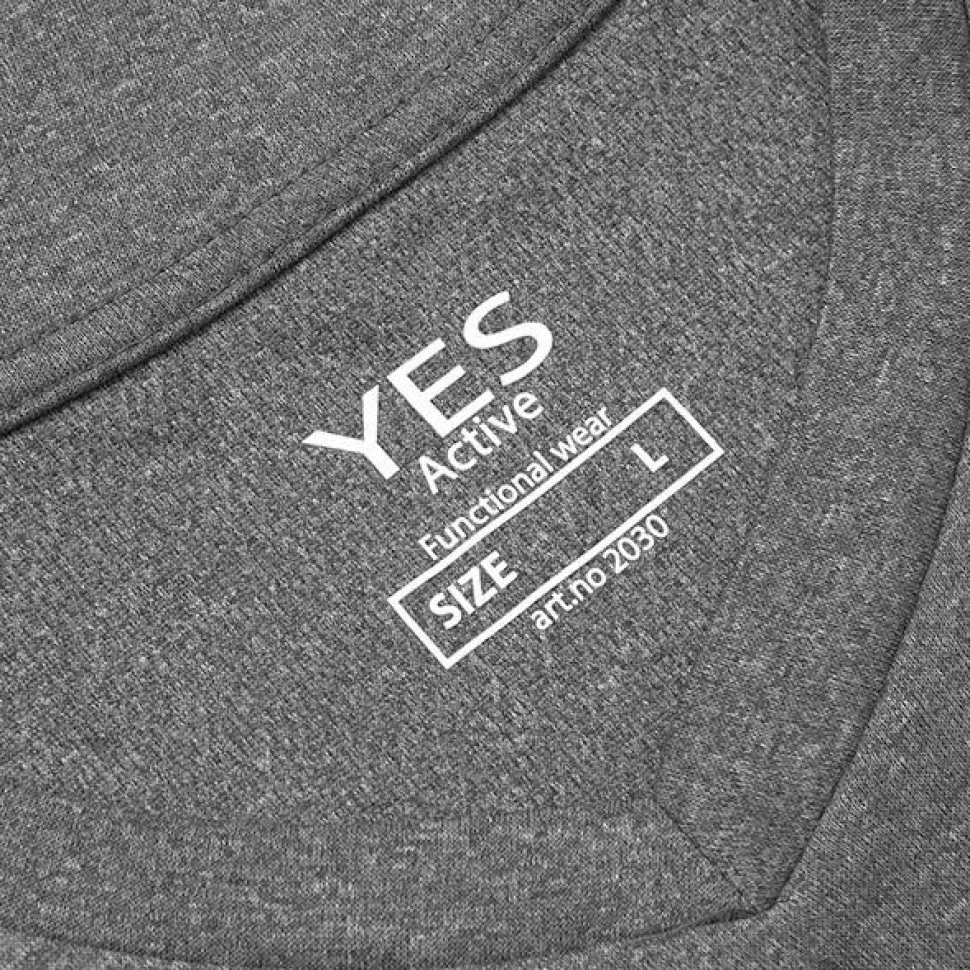 ID Yes Active Herre Trænings t-shirt - Grå Melange