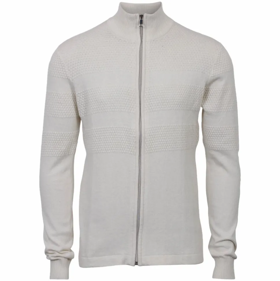 Marcus Affleck Herre Cardigan - Antic White