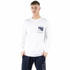 Marcus Ardy Herre Langærmet t-shirt - White