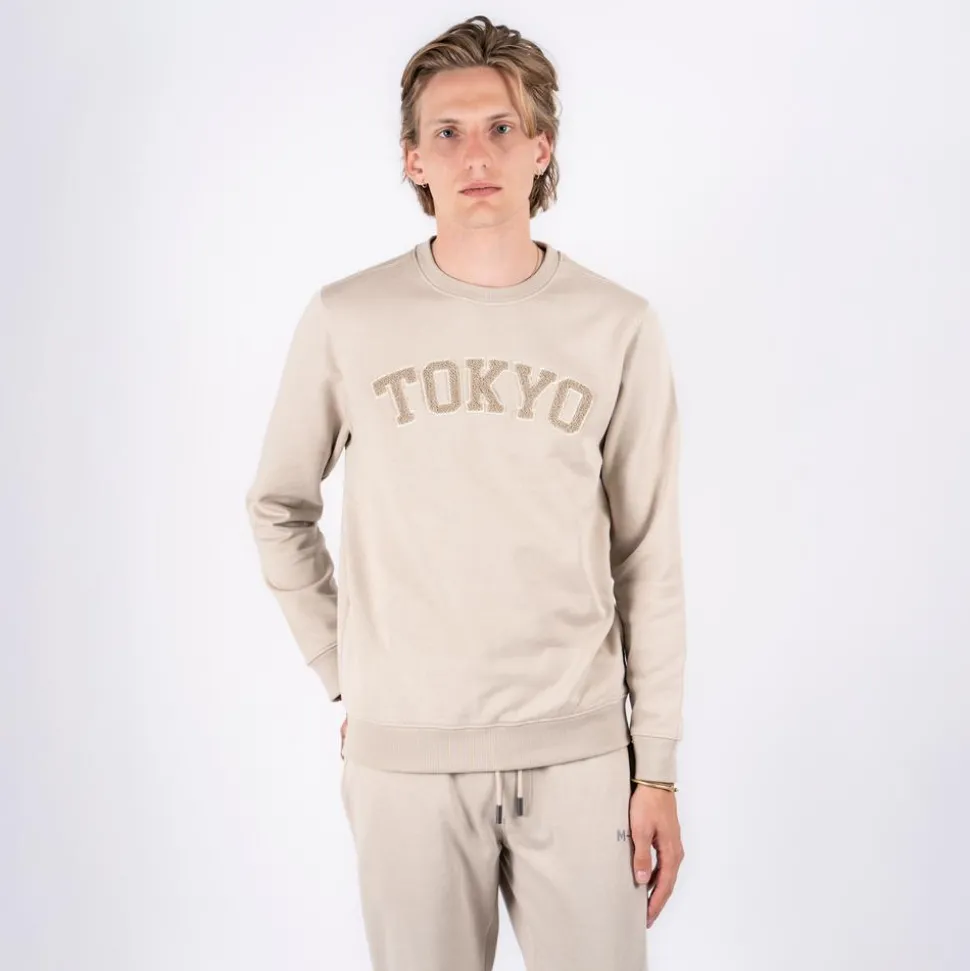 Marcus Colin Herre Sweatshirt - Bubbly beige