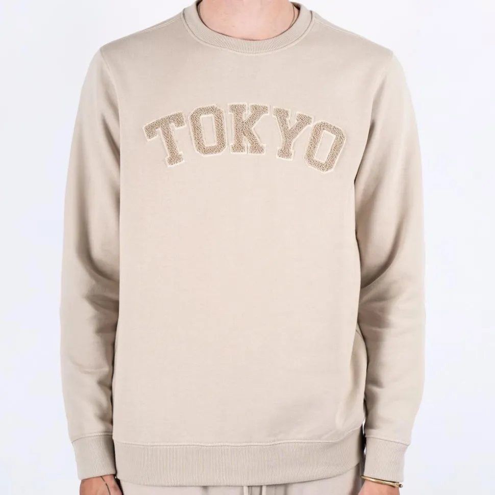 Marcus Colin Herre Sweatshirt - Bubbly beige
