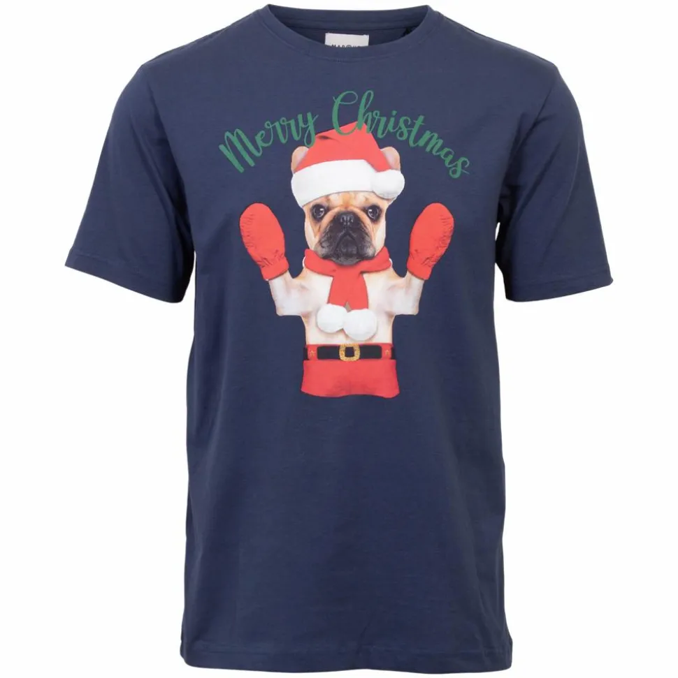 Marcus Zane Christmas Herre T-shirt - Blue Moon