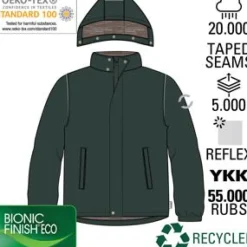 Mikk-line Børne Vinterjakke m. BIONIC-FINISH® ECO coating - Chocolate Chip