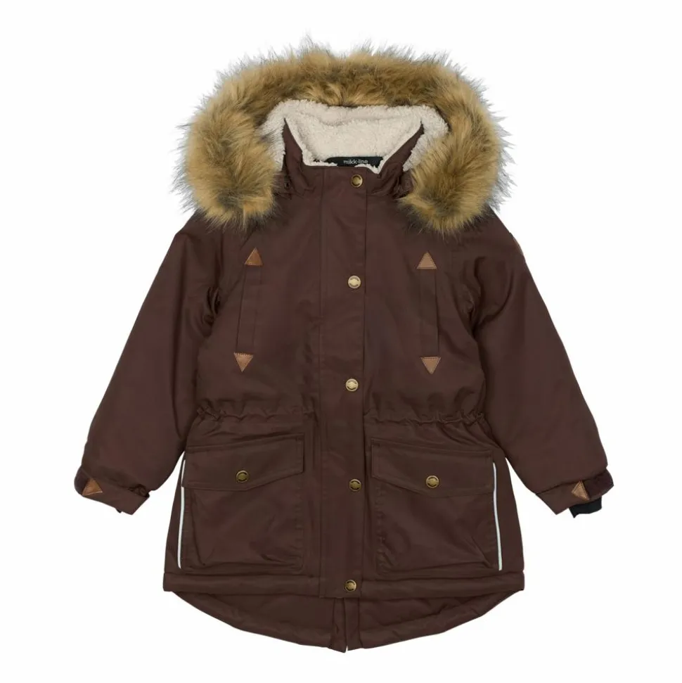 Mikk-line Pige Vinterjakke m. BIONIC-FINISH® ECO coating - French Roast