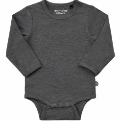 Minymo Baby Body - Dark Grey Melange