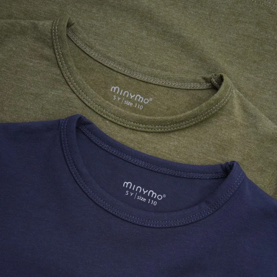Minymo Børne Langærmet t-shirt - Dark Olive