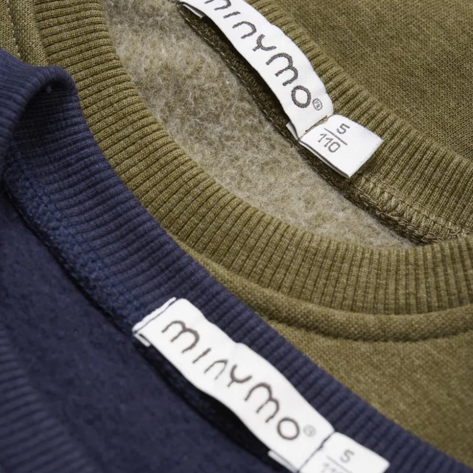 Minymo Børne Sweatshirt - Dark Olive