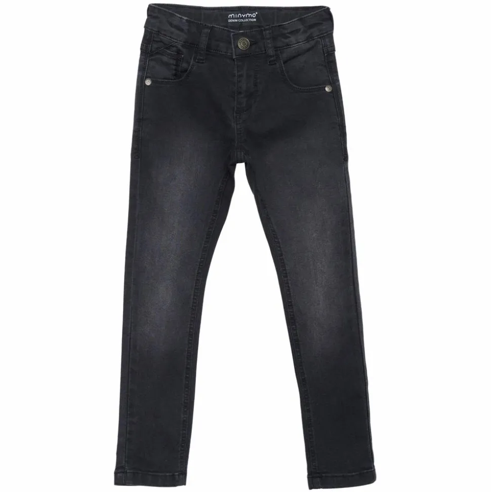 Minymo Drenge Jeans i økologisk bomuld - Grey Black