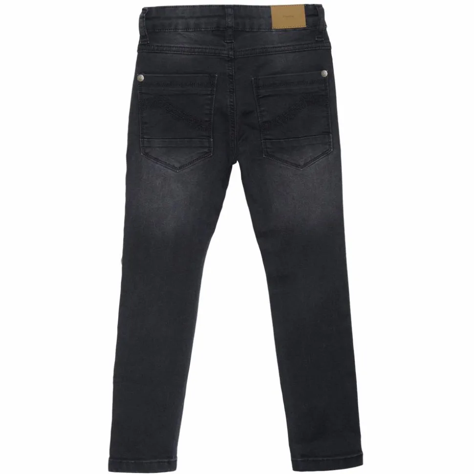 Minymo Drenge Jeans i økologisk bomuld - Grey Black