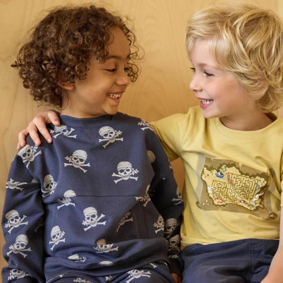 Minymo Drenge Sweatshirt i økologisk bomuld - Odyssey Gray
