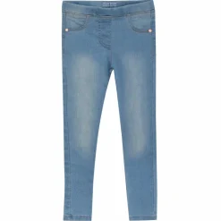 Minymo Pige Jeggings i økologisk bomuld - Light Dusty Blue