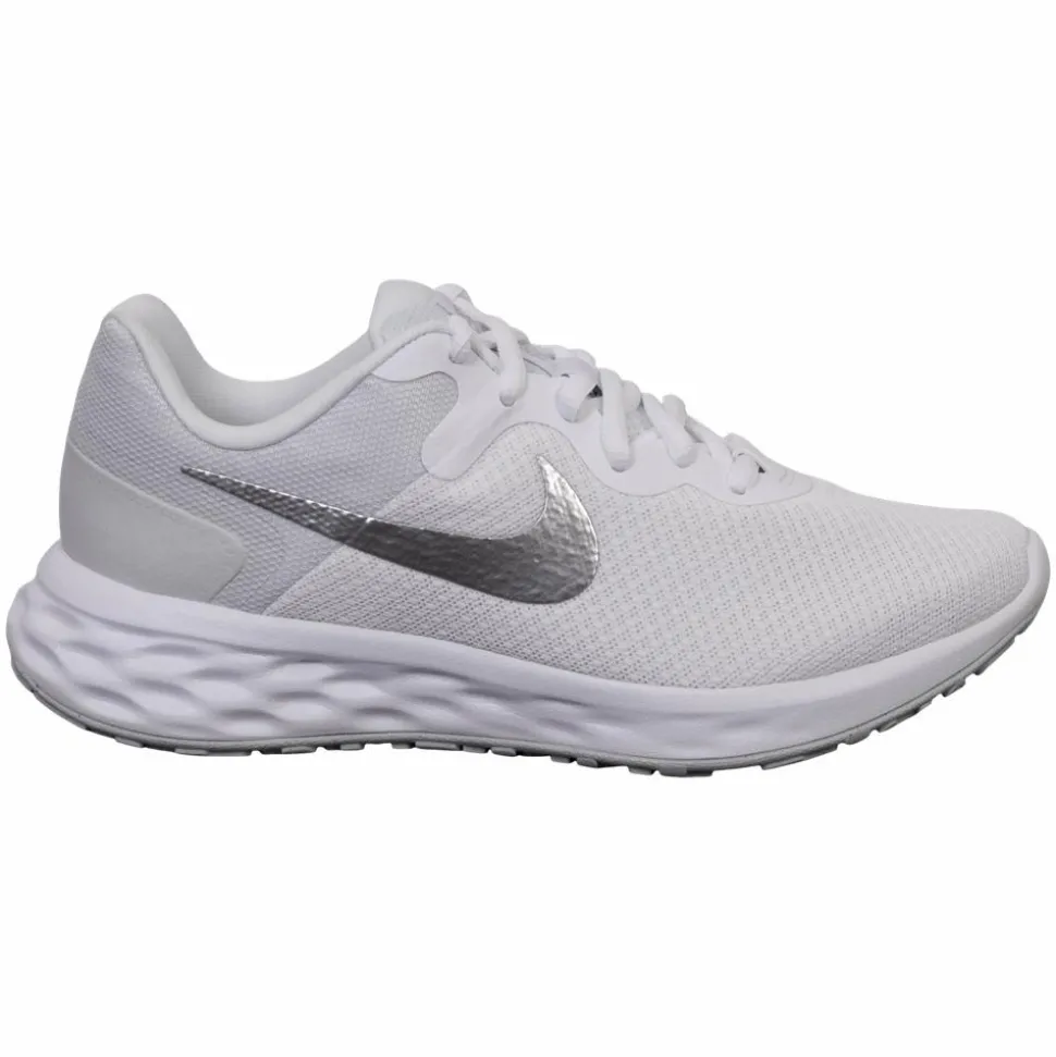 Nike Revolution 6 Dame Sneakers - White/Silver