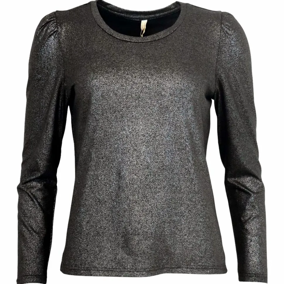 Ofelia Carla Dame Bluse - Black Combi
