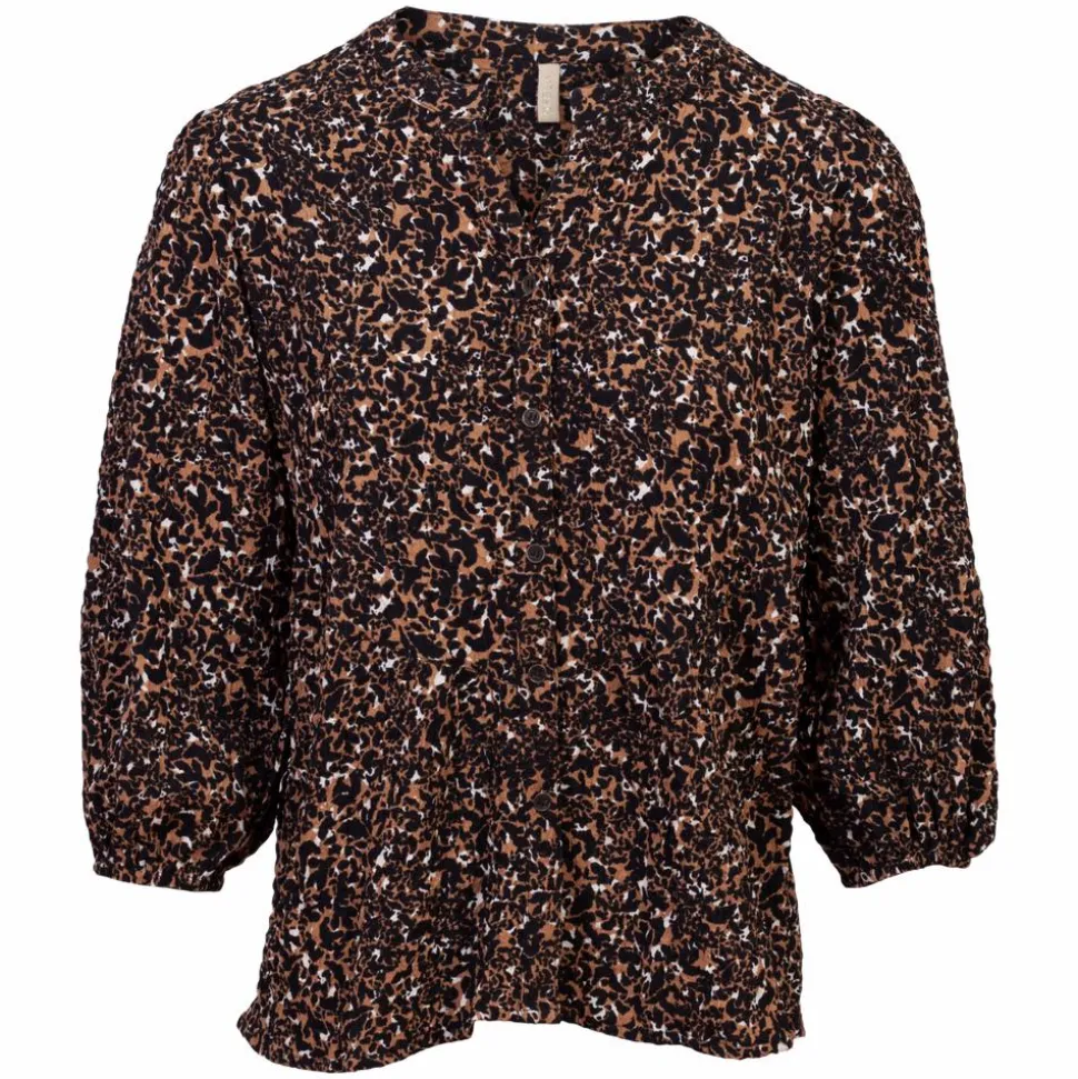 Ofelia Dame Skjorte - Brown Combi